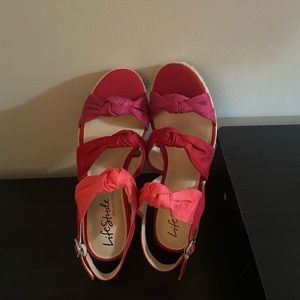 Life Stride Wedge sandals, US size 9